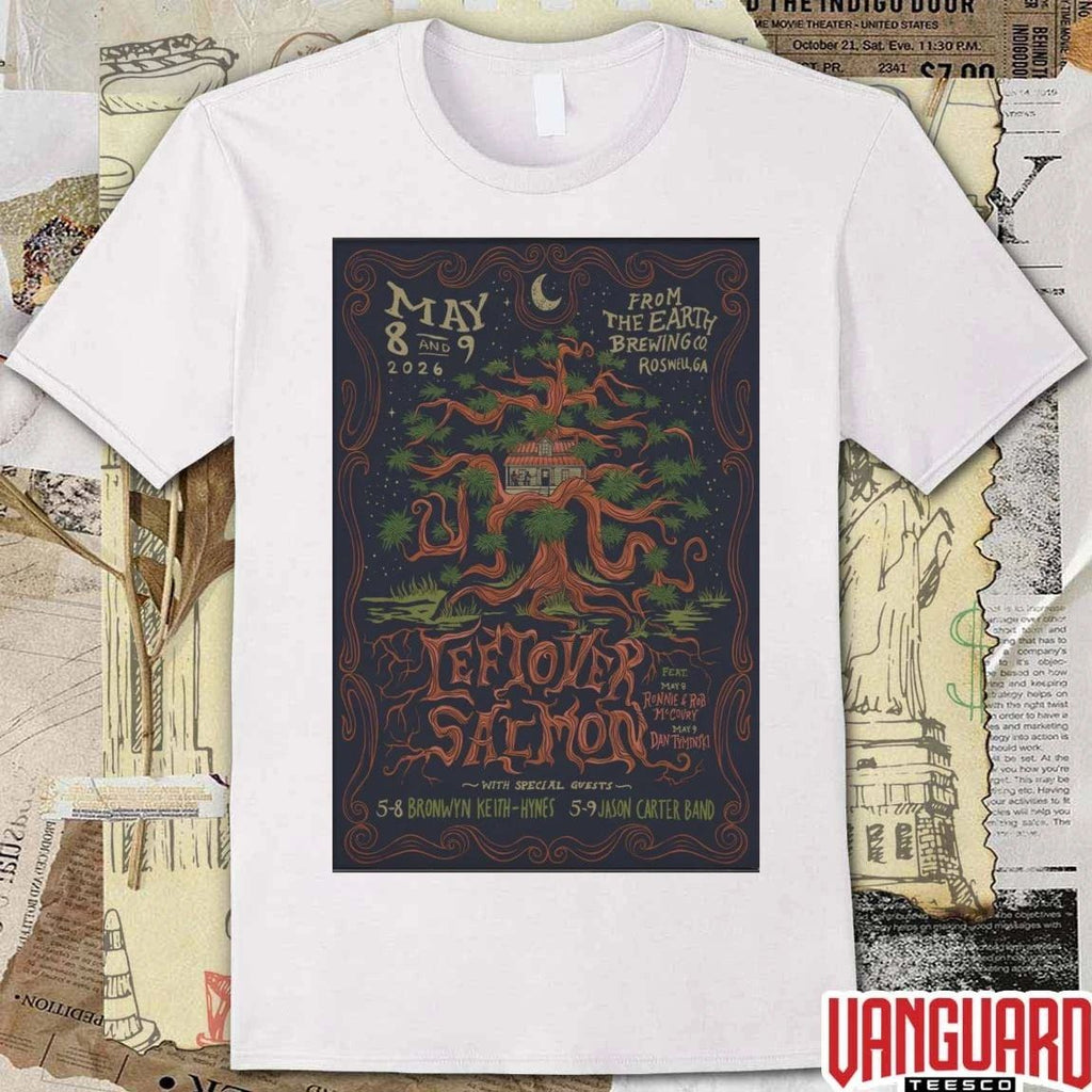 Leftover Salmon From The Earth In Roswell GA On May 8-9 2026 Tour Poster t-shirt