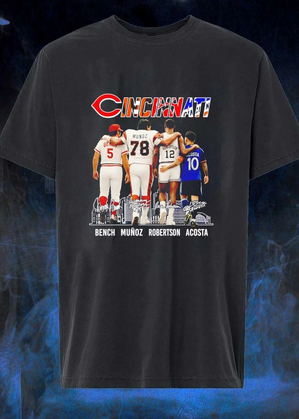 Bench Munoz Robertson Acosta Cincinnati Icons Walking Together T-Shirt