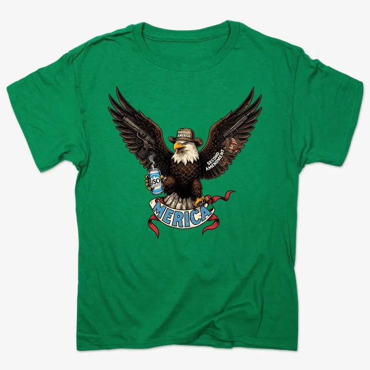Merica Eagle with Guns & Beer