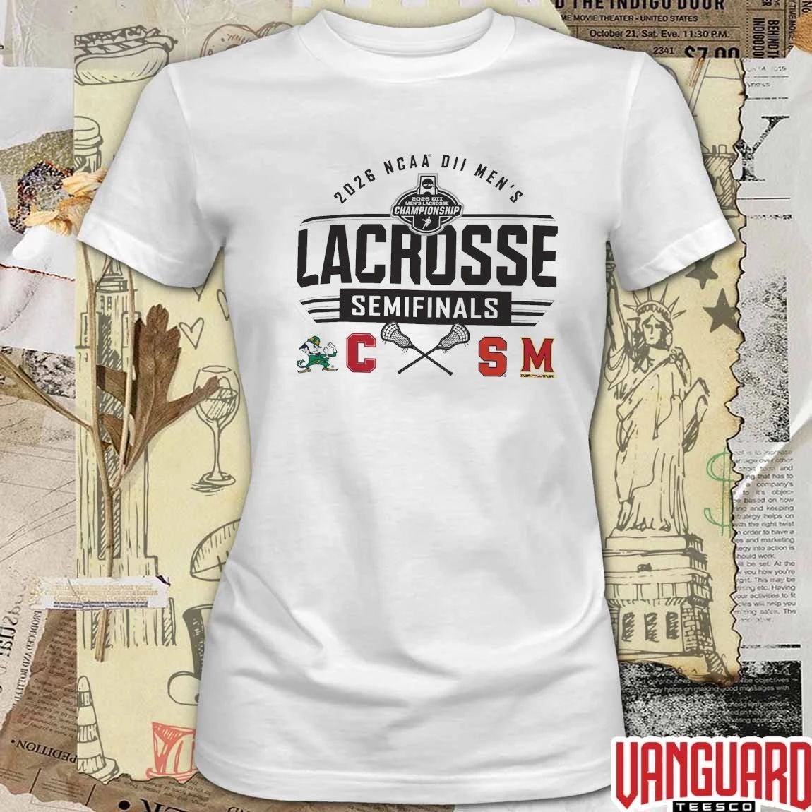 2026 NCAA Division II Pop-Up Shop Now Men’s Lacrosse Semifinals Logos t-shirt