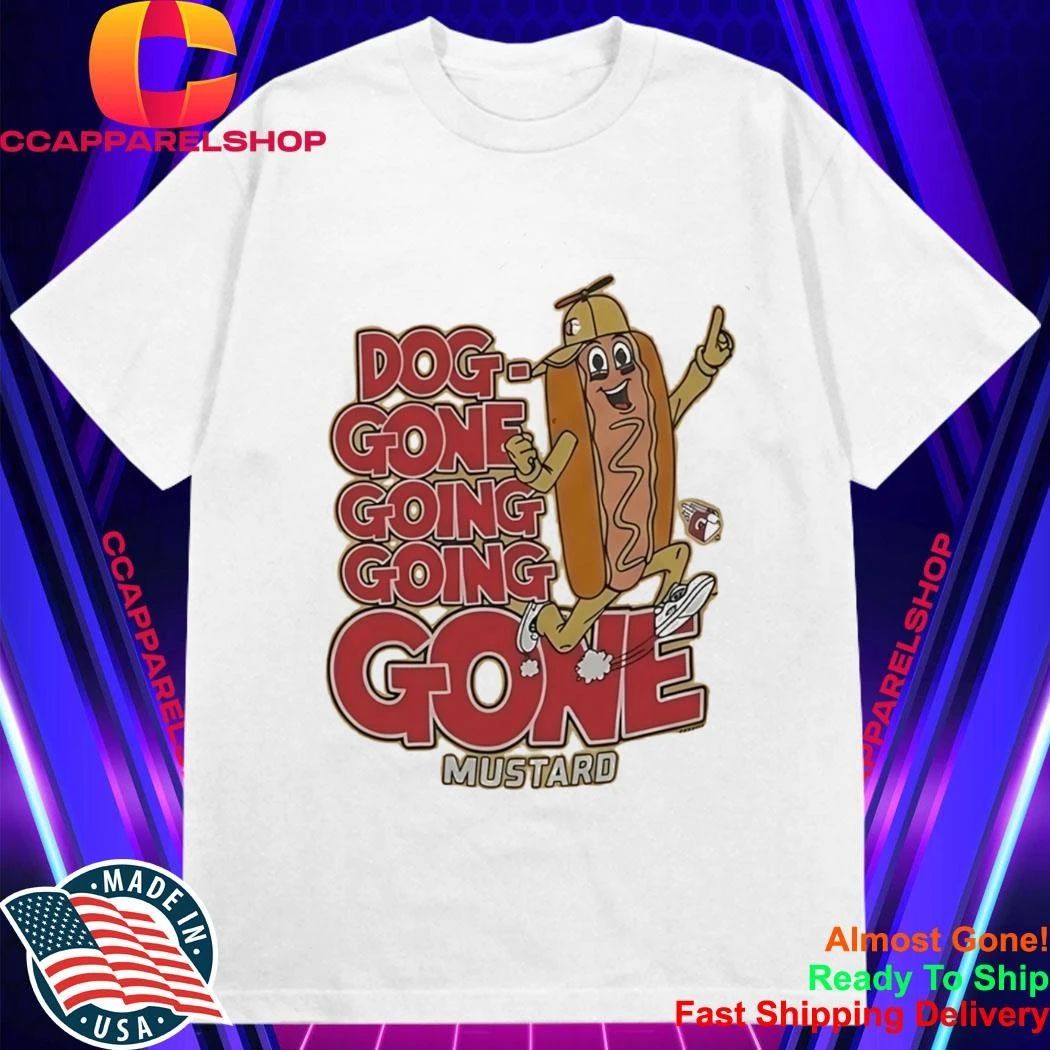 Cleveland Guardians Dog Gone Going Going Gone Mustard Shirt