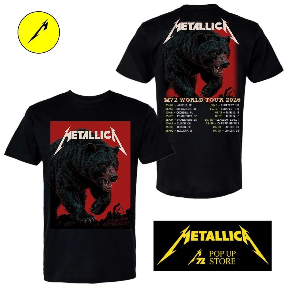 Metallica M72 Berlin 2026 Bear Shirt – Limited Edition Pop-Up Shop by Phillip Janta