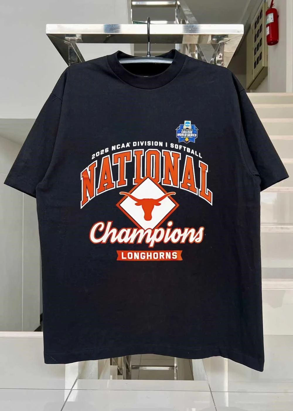 Texas Longhorns Black 2026 NCAA Softball National Champions Locker Room shirt