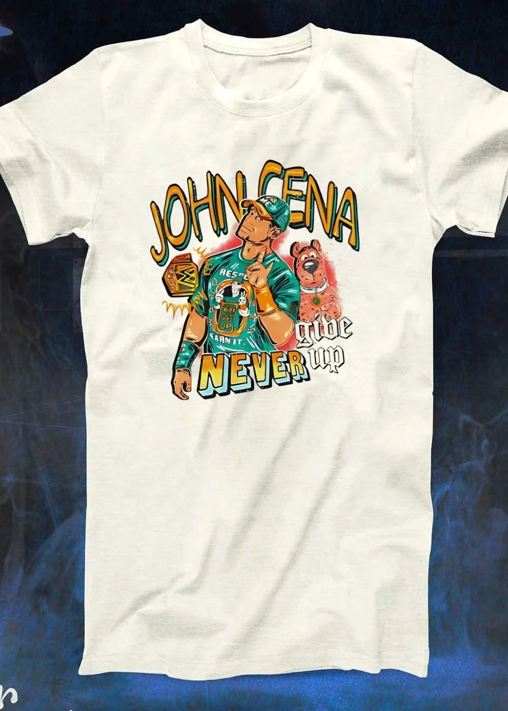 John Cena never give up Scooby Doo shirt