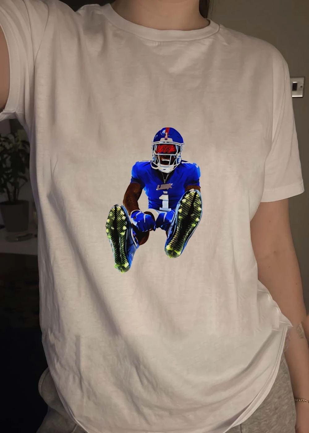 Malik Nabers Leek New York Giants T-Shirt