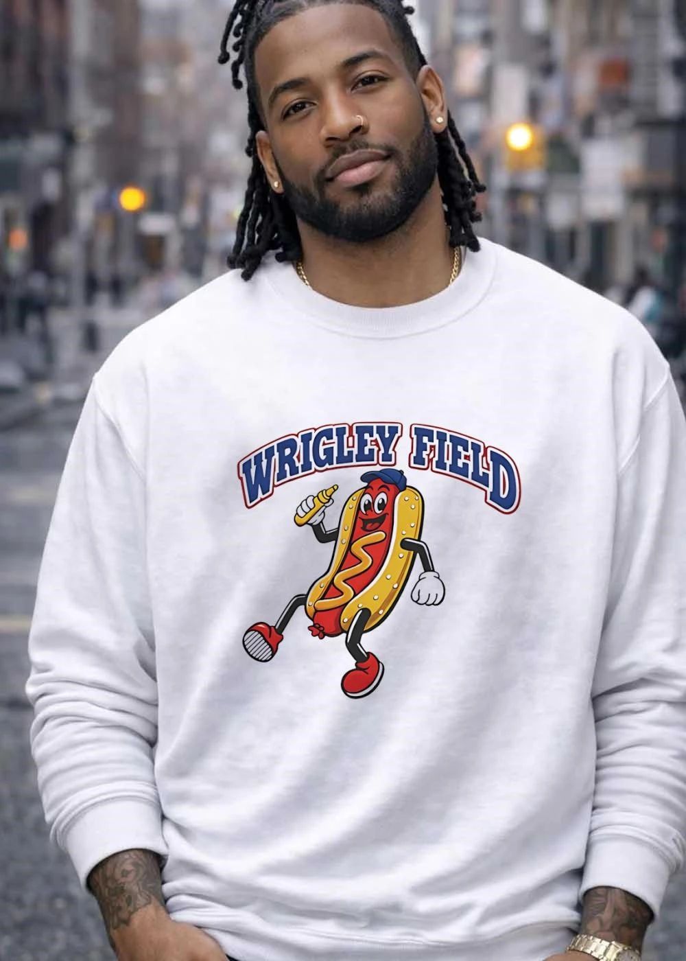 Wrigley Field Hot Dog Running T-Shirt