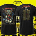Limited Edition Metallica Glasgow, Scotland Shirt – M72 World Tour Las Vegas 25th June 2026 Wolf Skull Jack