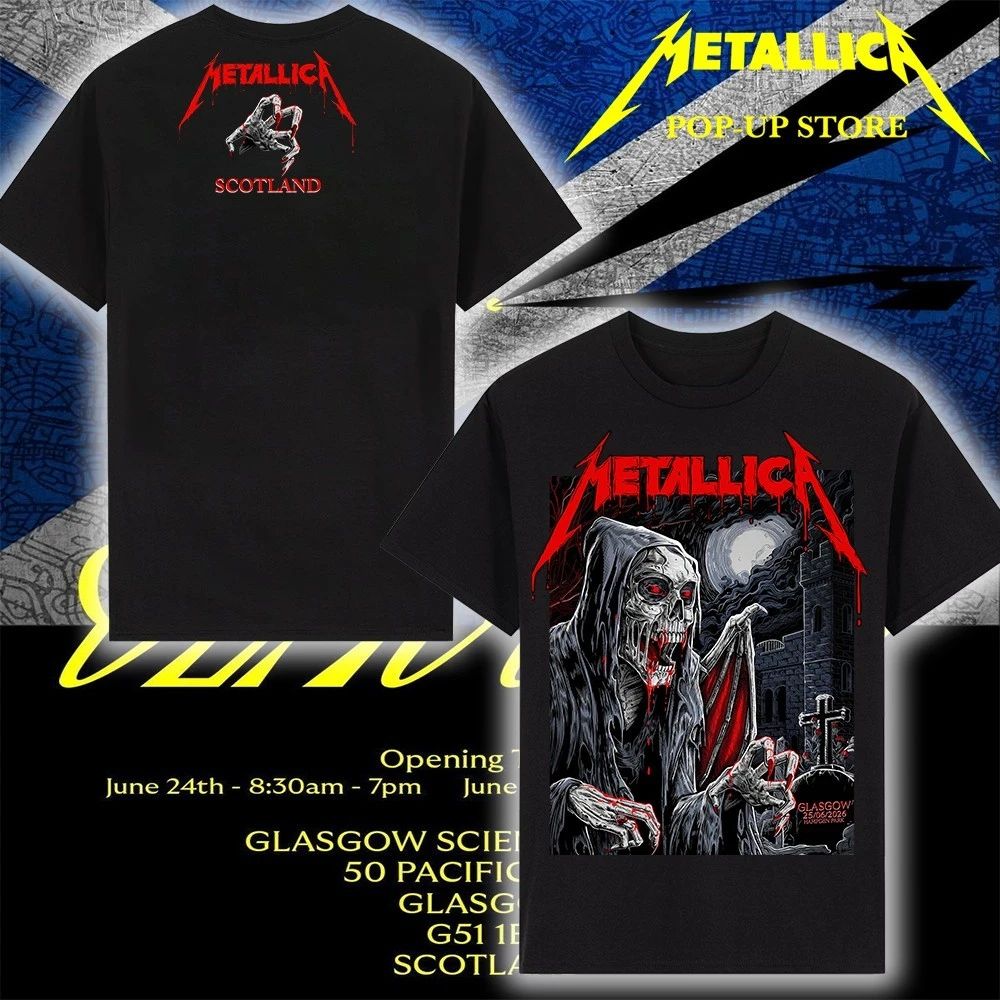 Metallica Exclusive Pop-Up Store T-Shirt Glasgow, Scotland June 25, 2026