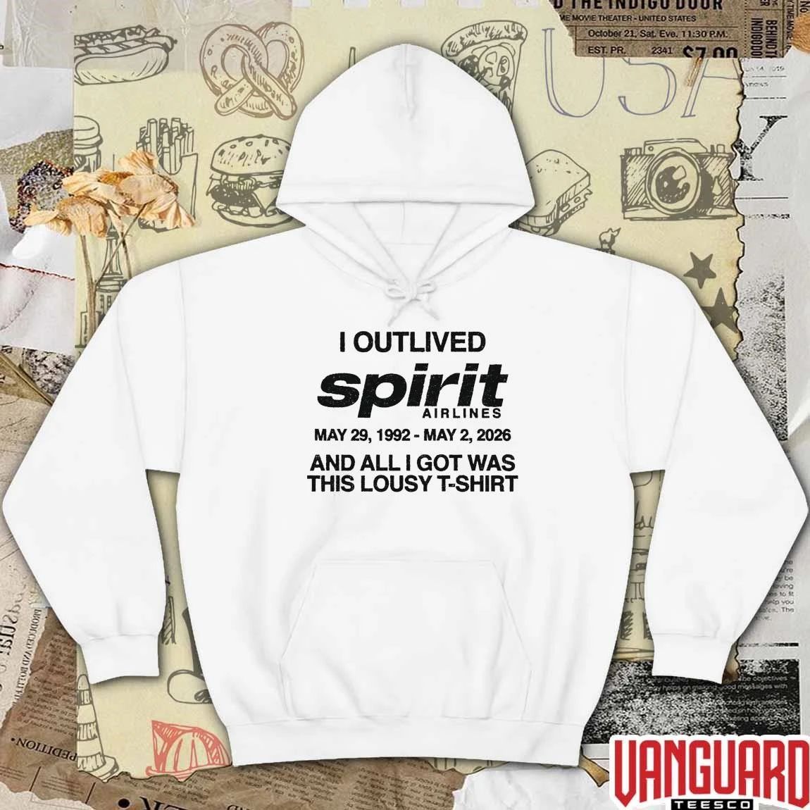 I Outlived Spirit Airlines May 29 1992 – May 2 2026 And All I Got Was This Lousy t-shirt