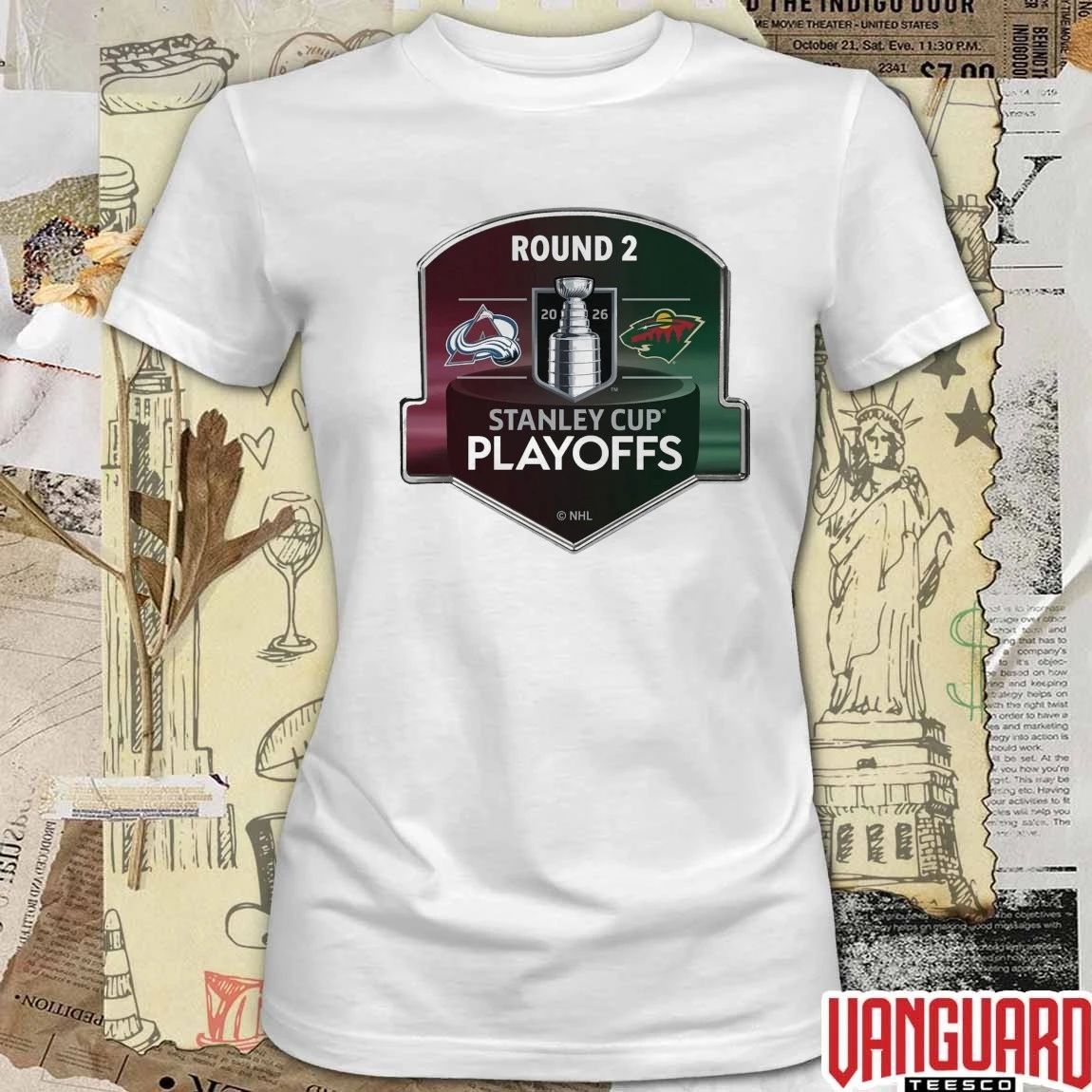 Colorado Avalanche 2026 Stanley Cup Playoffs Round 2 Matchup Pin NHL Hockey t-shirt