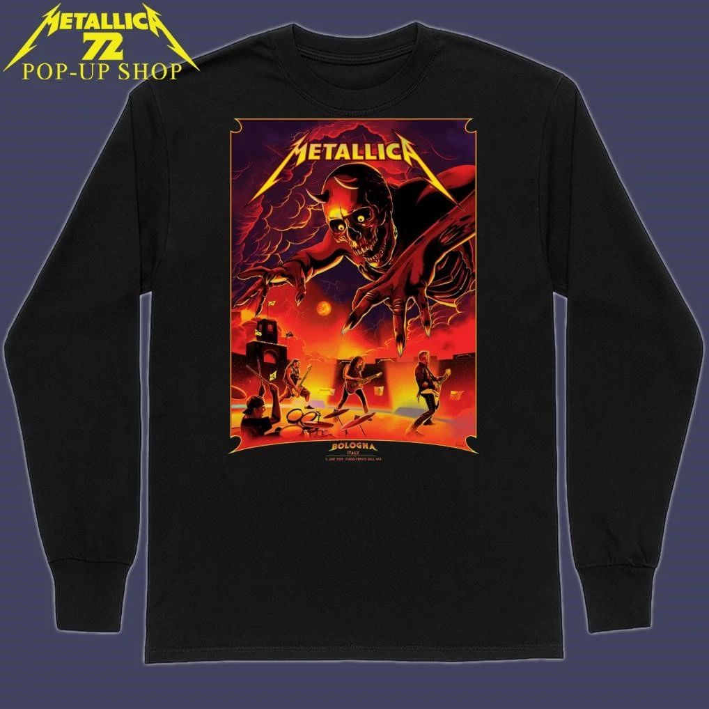 Metallica M72 Bologna June 3 2026 Stadio Renato Dall’Ara Art by Nino Cammarata Pop-Up Shop T-Shirt