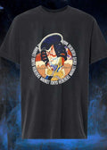 Kabuki Warrior Drinking Beer Hebereke Market Tokyo T-Shirt