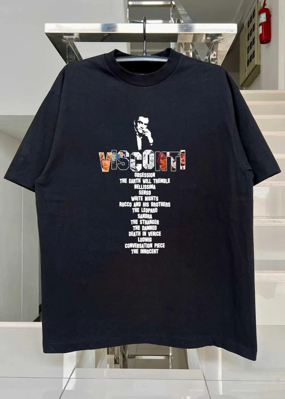 Luchino Visconti Filmography List of Iconic Cinematic Works T-Shirt