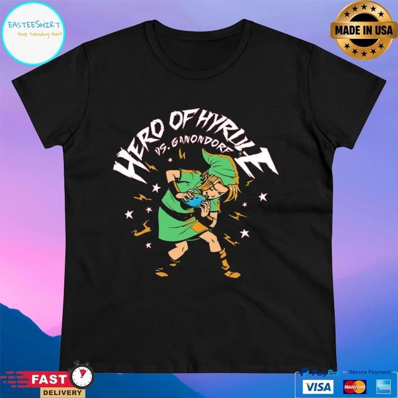 Hero Of Hyrule Vs Ganondorf Game Music Comic T-shirts