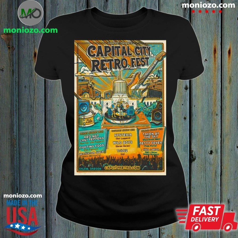Capital City Retro Fest August 14-16 2026 Salem OR Poster Shirt – Perfect Gift for Men & Women