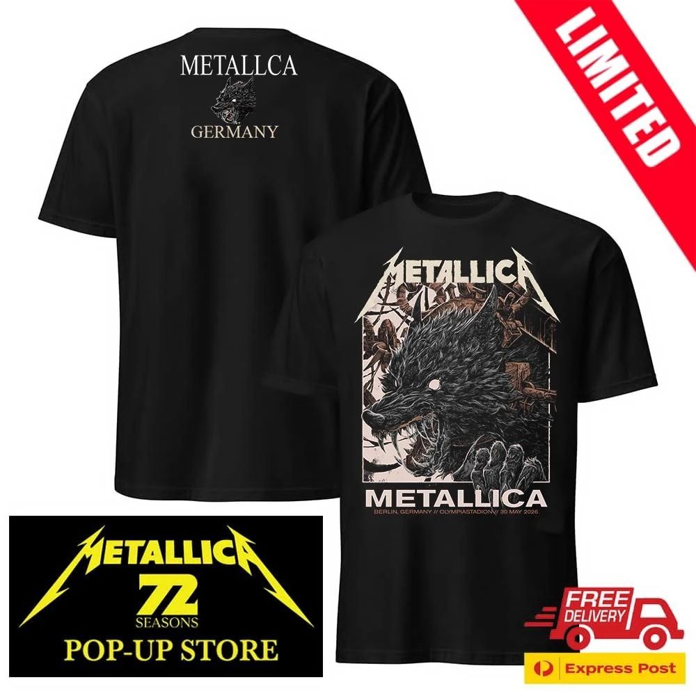 Metallica M72 Berlin Merch Shirt – Collin Estrada Design – Olympiastadion 30. Mai 2026 Pop-Up Shop