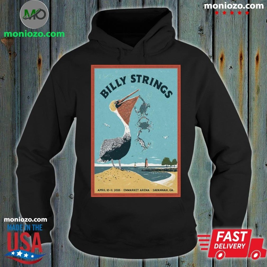 Original Billy Strings Savannah Enmarket Arena Apr 10-11 2026 Poster Shirt
