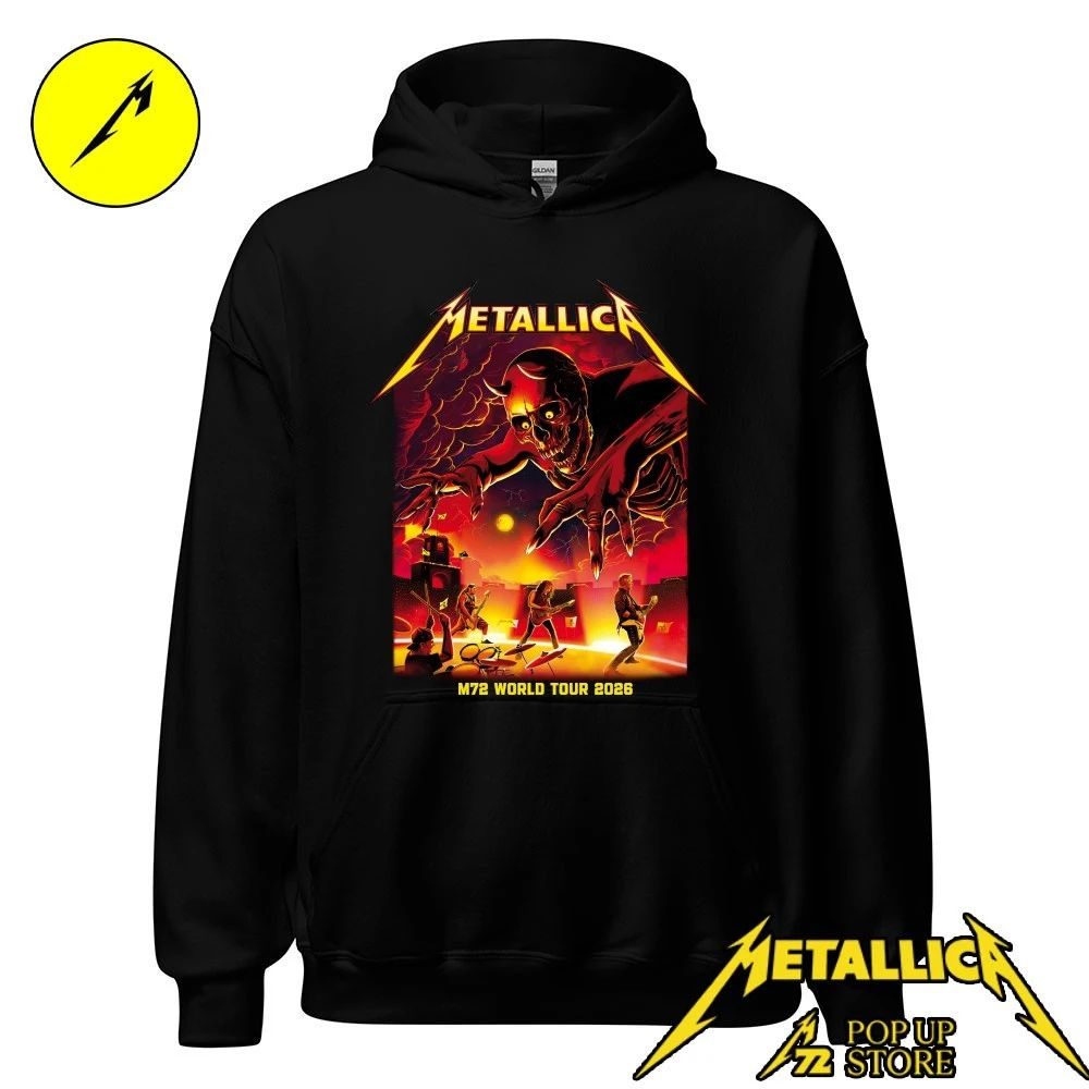 T-Shirt Metallica Bologna 2026 Stadio Dall’Ara – Official Pop-Up Store Merch