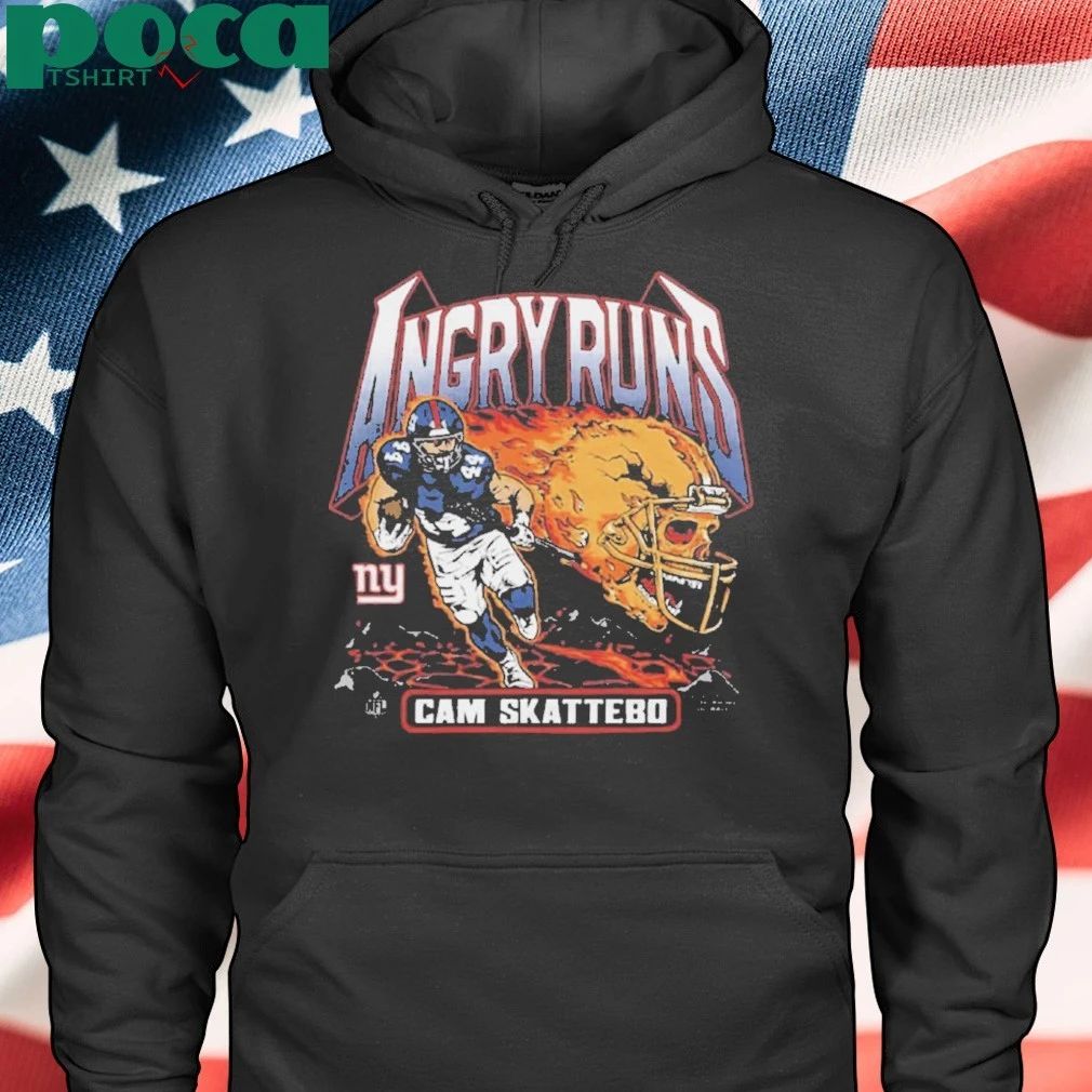 Cam Skattebo New York Giants Angry Runs Shirt