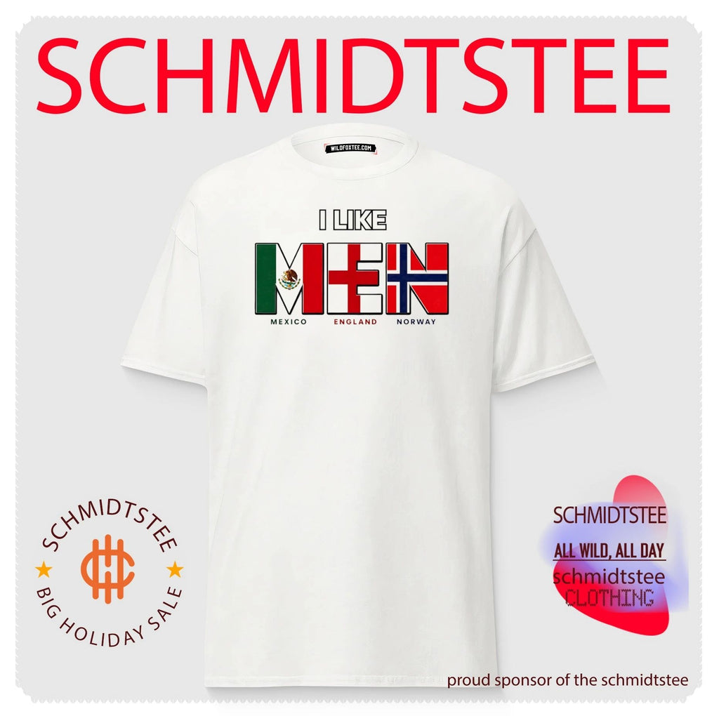 I Like MEN Mexico England Norway flags shirt