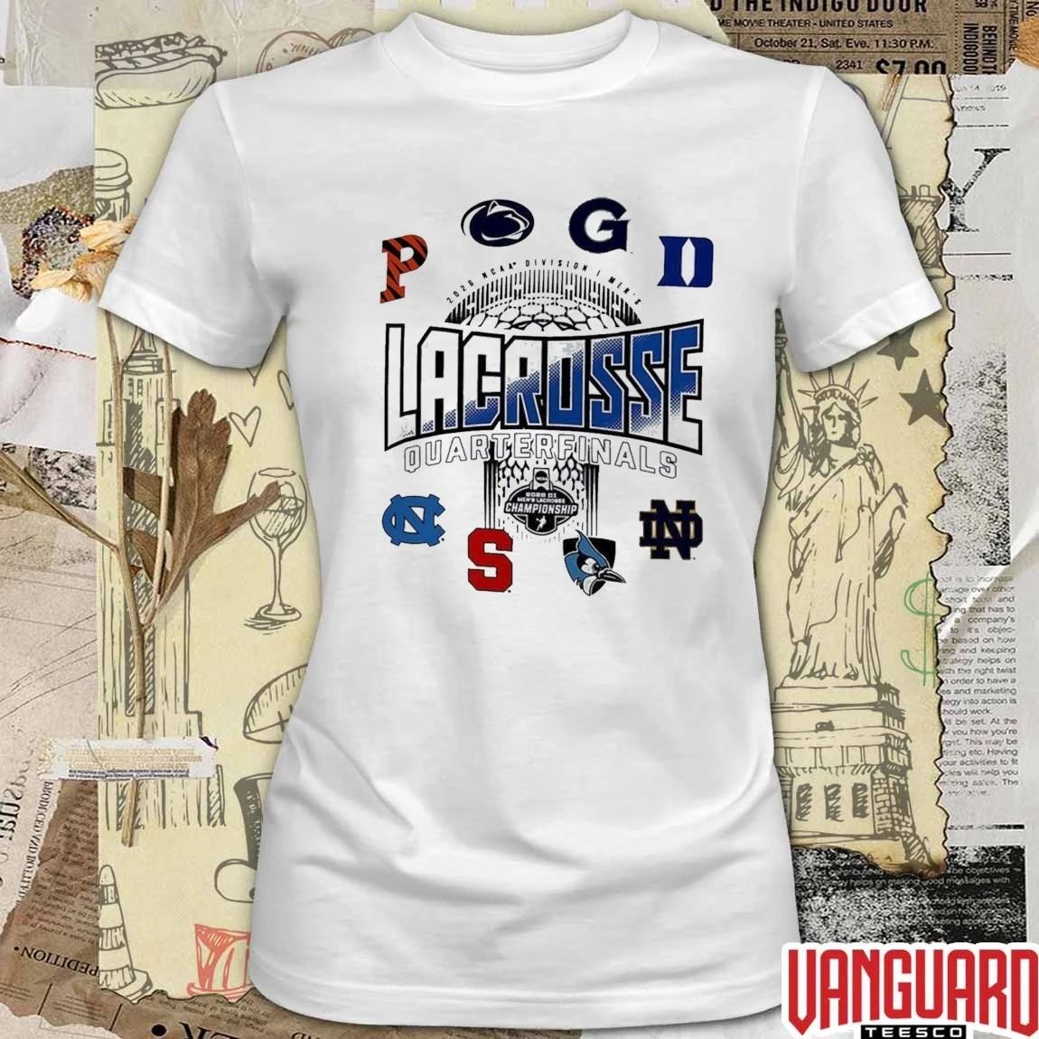 NCAA Division I Pop-Up Shop Now Men’s Lacrosse Quarterfinals NCAA 2026 Logos t-shirt
