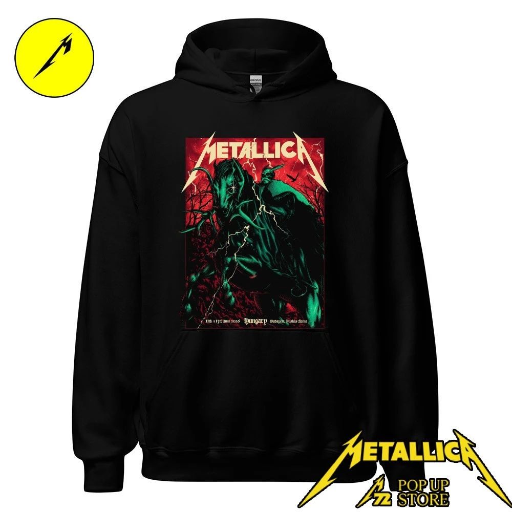 Metallica Budapest June 11-13 Concert Poster Shirt by Alex Almeida Limited Edition