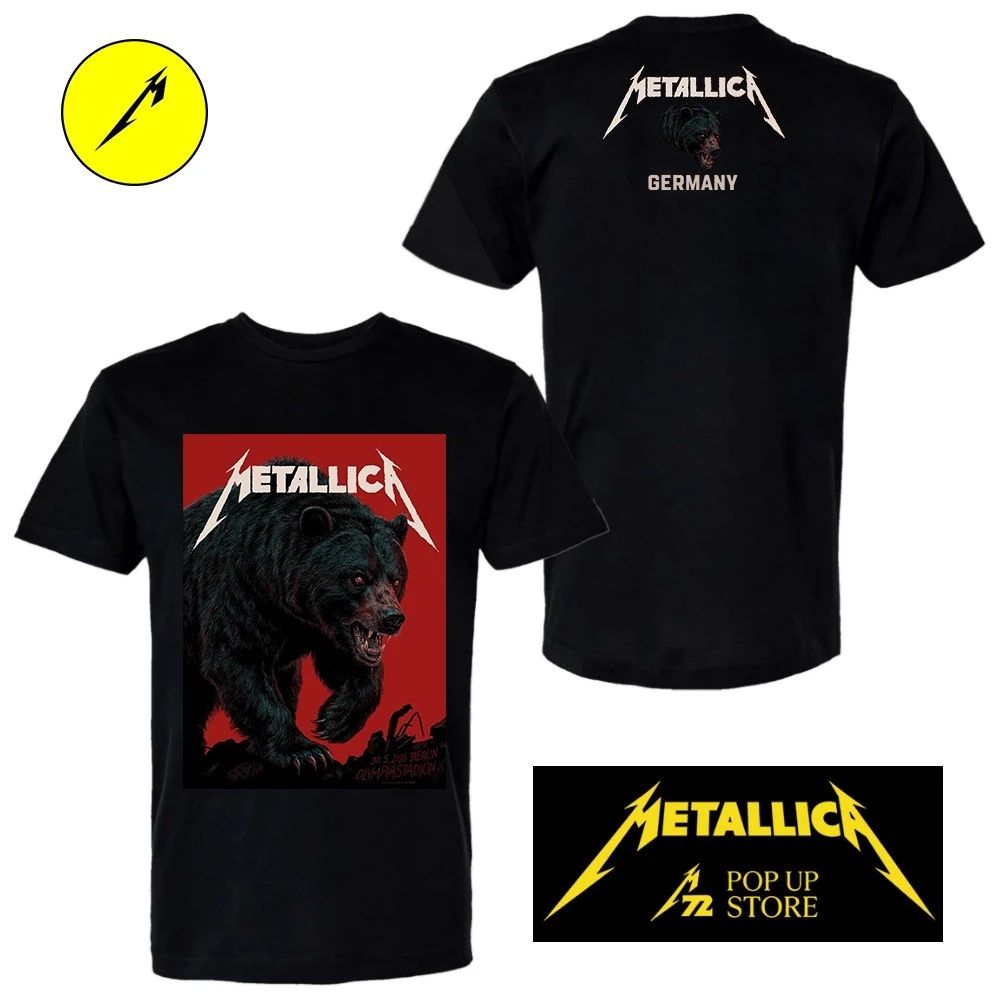 Metallica at Olympiastadion in Berlin, Germany, on May 30, 2026, on the M72 World Tour By Janta Island Two Sided T-Shirt