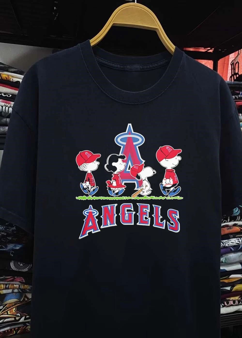 Peanuts Gang and Baseball Angels T-Shirt