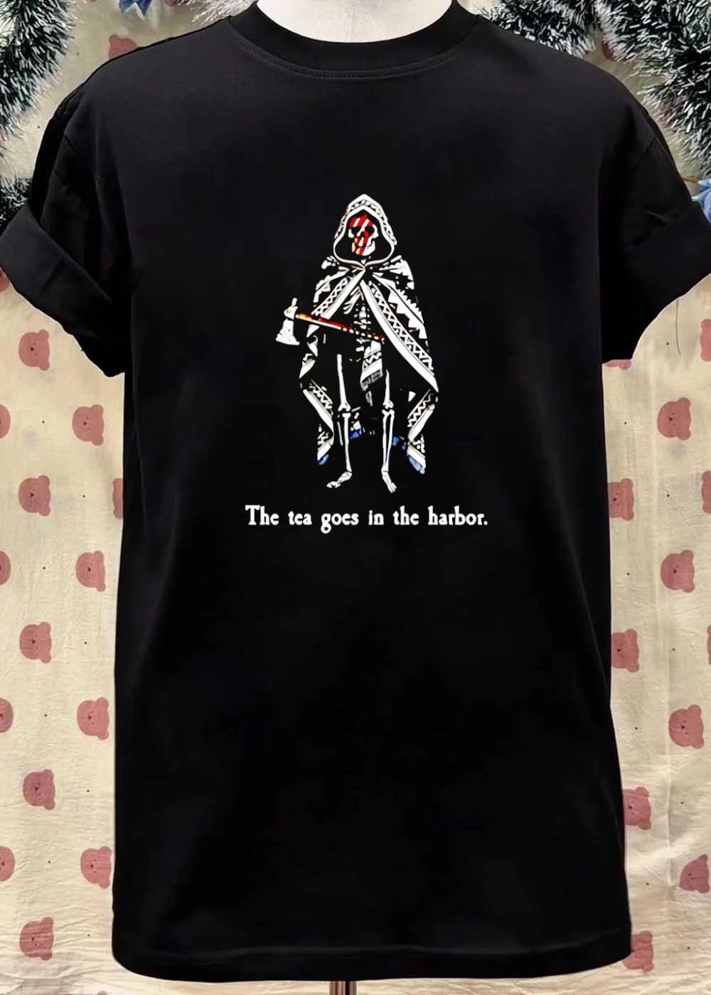 Grim Reaper Boston Tea Party The Tea Goes in the Harbor shirt