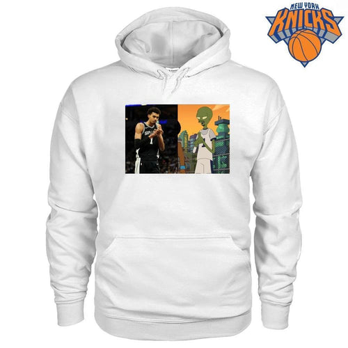 2026 Victor Wembanyama Alien Comparison Meme Basketball Fans Graphic Shirt