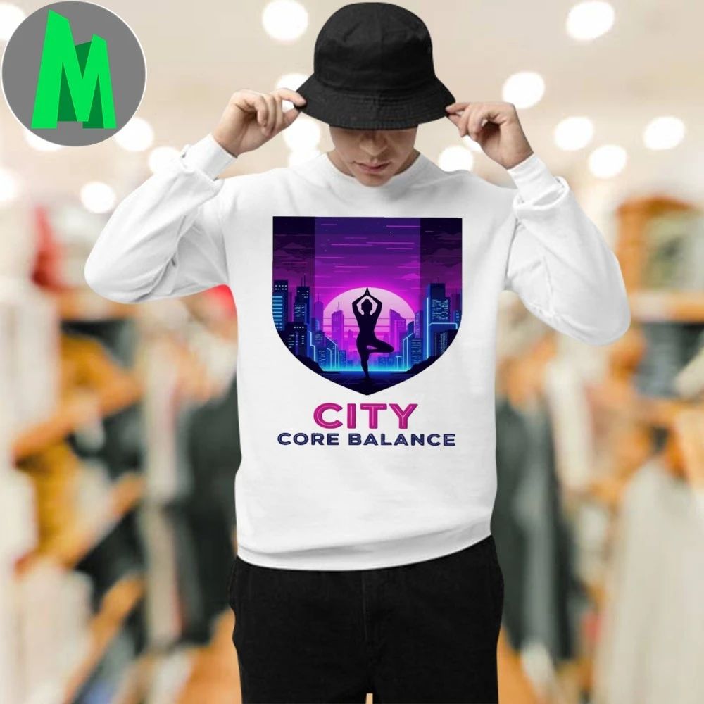 City Core Balance Urban Yoga Skyline T-Shirt