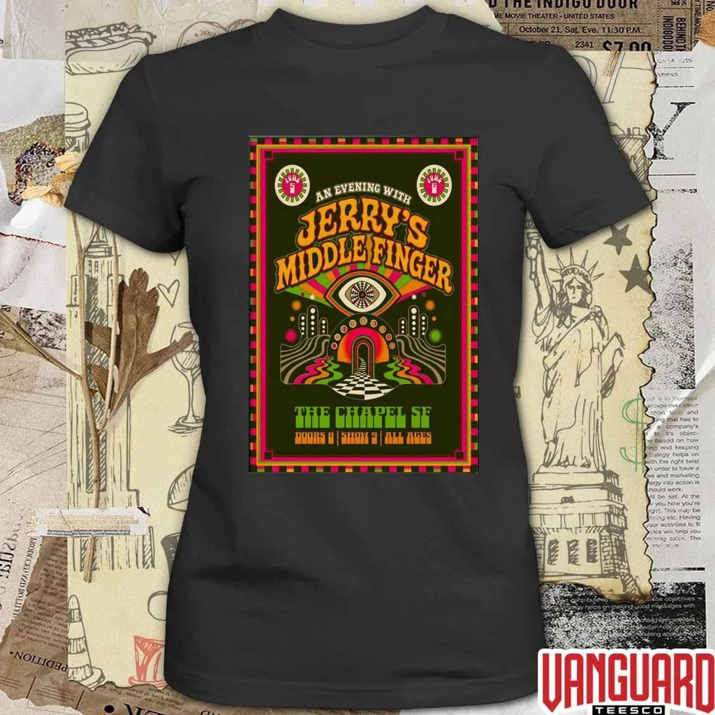 Jerry’s Middle Finger June 5-6 2026 In San Francisco CA Poster t-shirt