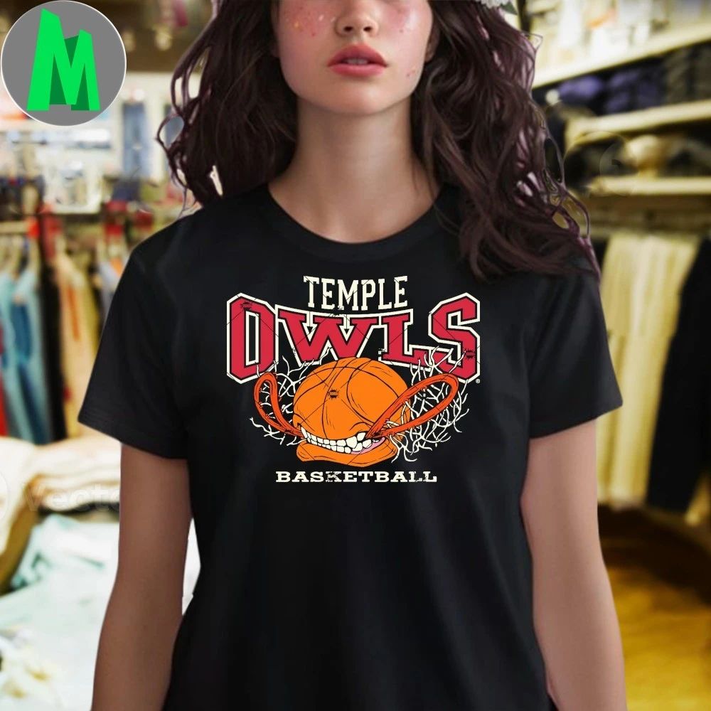 Temple Owls Basketball Bite Shirt