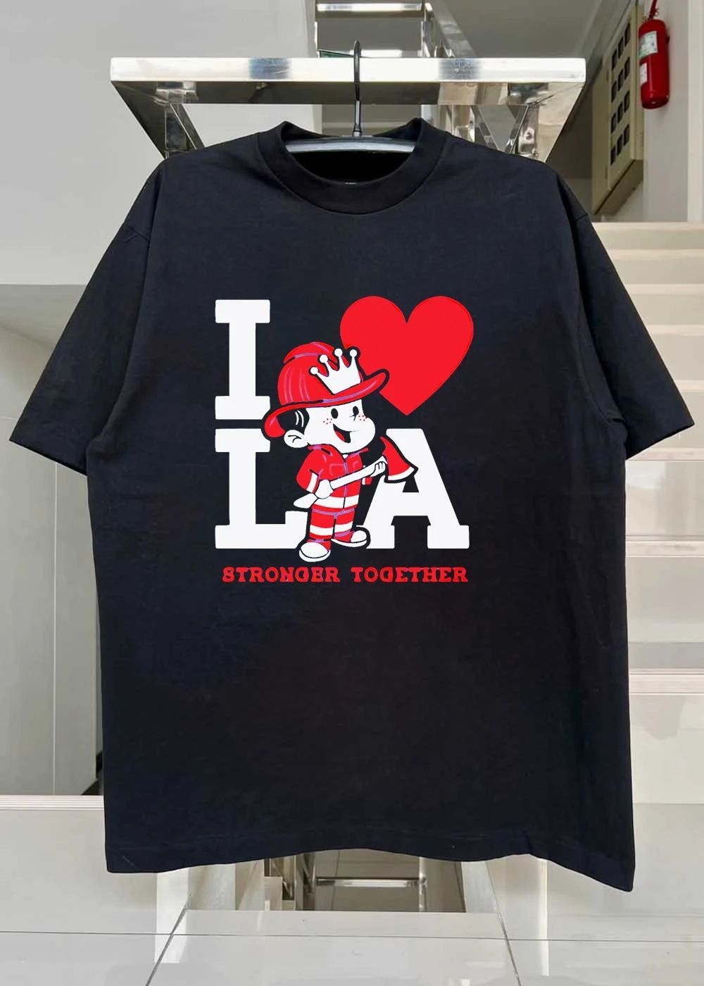 LA fires stronger together shirt