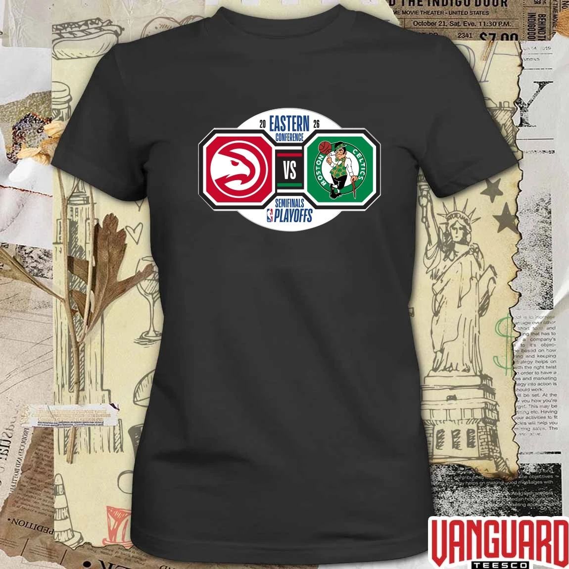 Awesome Atlanta Hawks vs Boston Celtics 2026 NBA Playoffs Eastern Conference Semifinals t-shirt