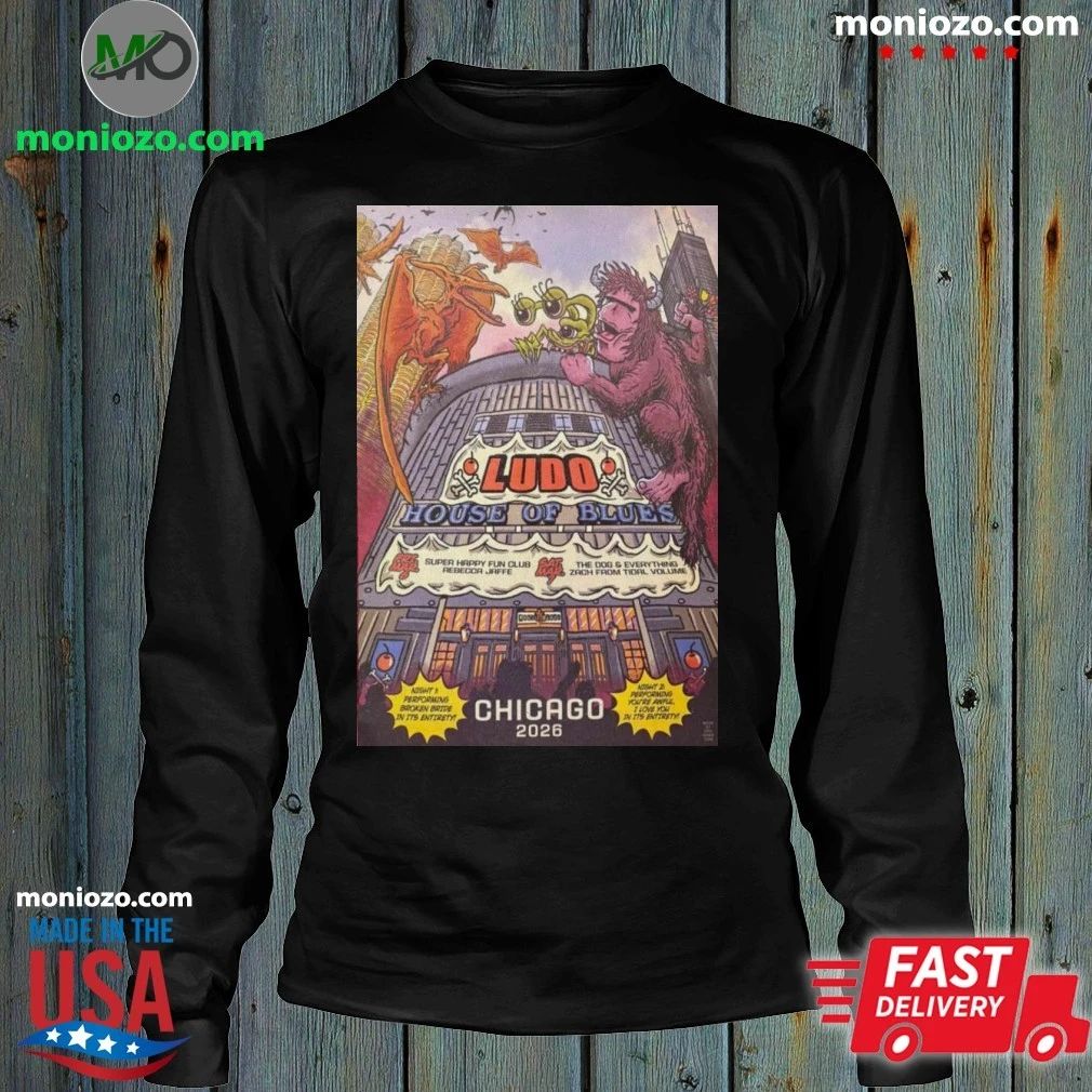 Original Ludo House Of Blues Poster 2026 Chicago T-Shirt