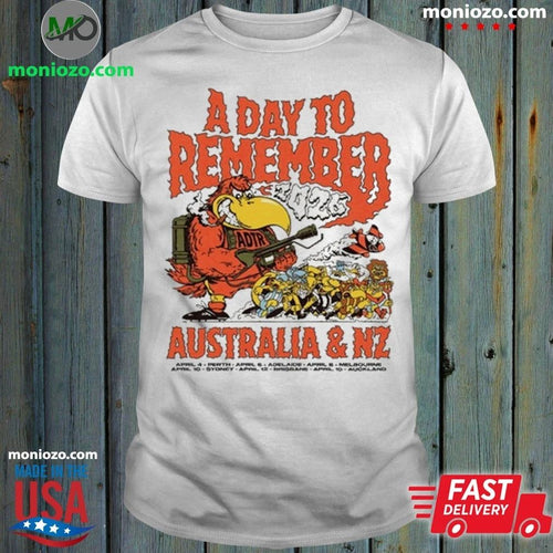 A Day To Remember AUS & NZ Tour 4 4 – 15 4 Edition For Fan Shirt