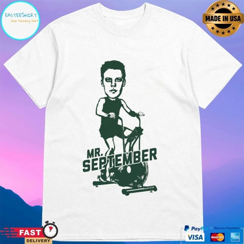 Mr September Riding A Stationary Bike T-shirt