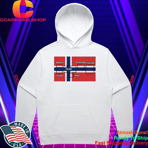 6 Flags In Norway Flag Shirt
