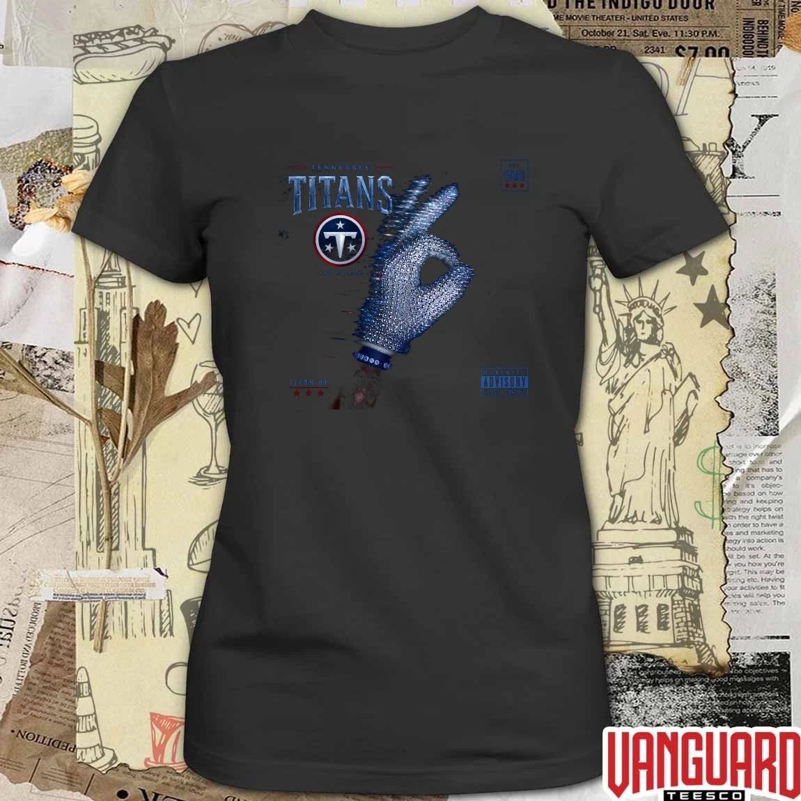 Drake Iceman x Tennessee Titans The Shield Titan Up Parental Advisory t-shirt