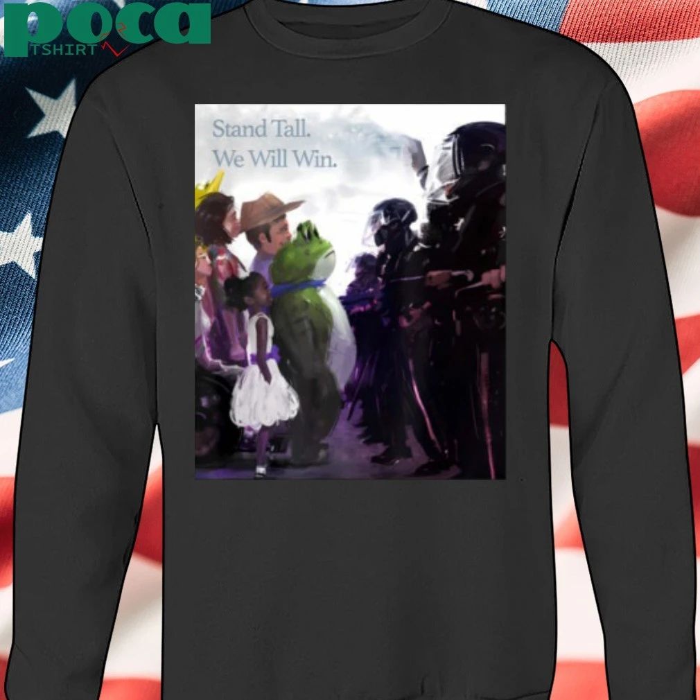 Resist Portland Frog Protest Stand Tall We Will Win T-shirt