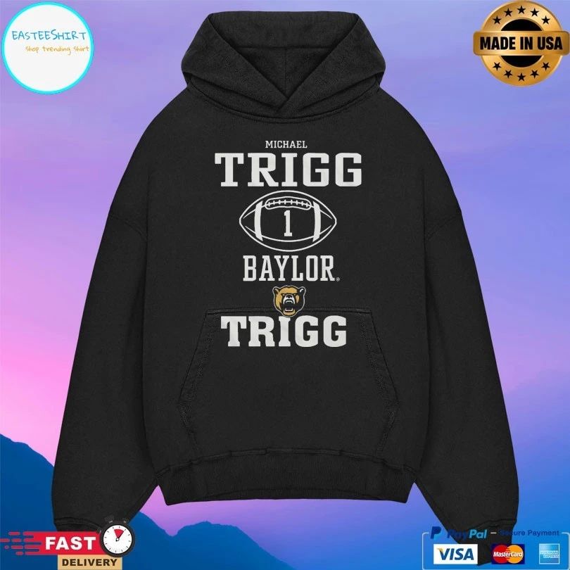 Michael Trigg Baylor Bears Trigg Football T-shirts