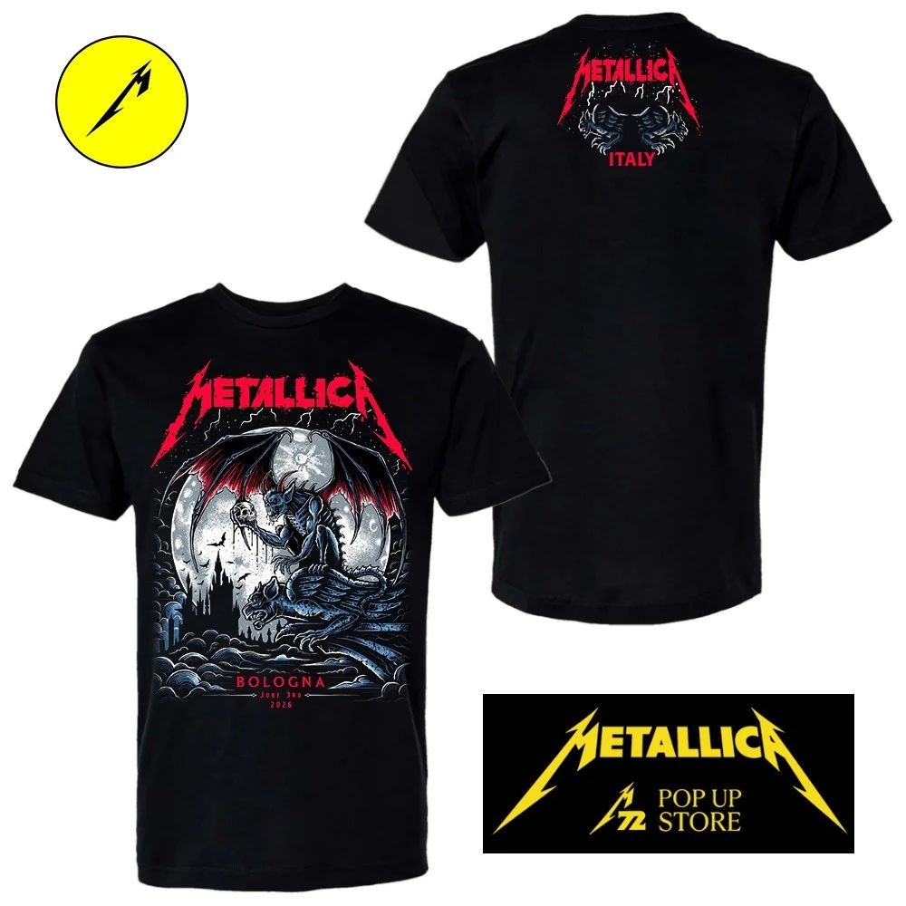 Metallica M72 World Tour 2026 June 3, By Keith Stanley Pop-up Shop Limited Edition T-Shirt