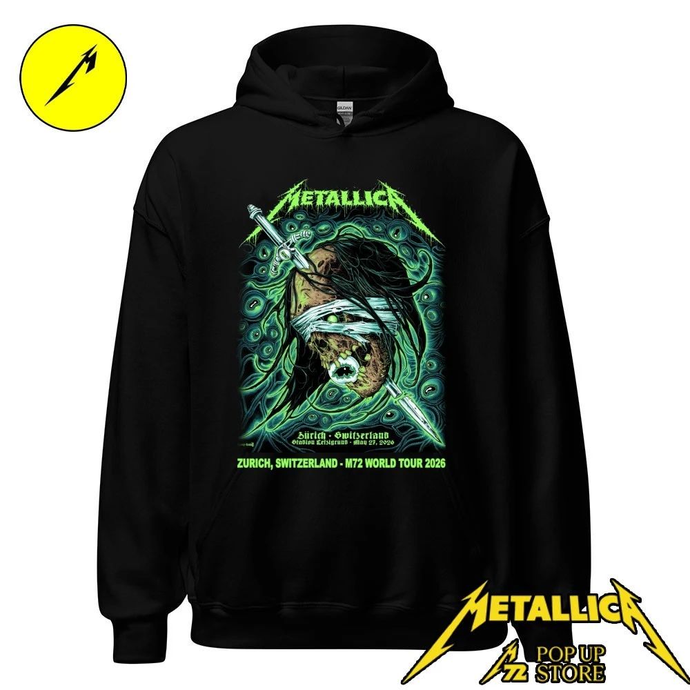 Metallica at Stadion Letzigrund in Zürich, Switzerland, on May 27, 2026, on the M72 World Tour By Mark Richards Shirt