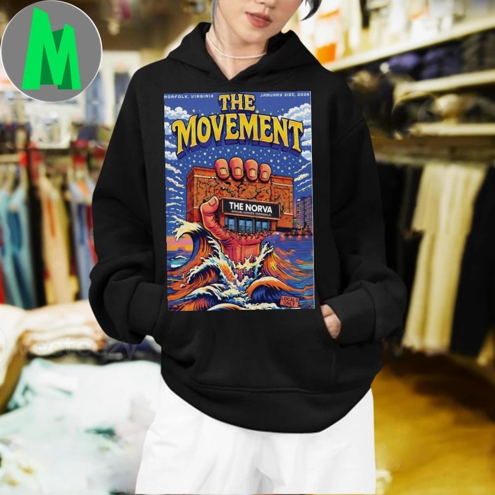 The Movement The Norva In Norfolk Va Jan 31 2026 Poster T-shirt