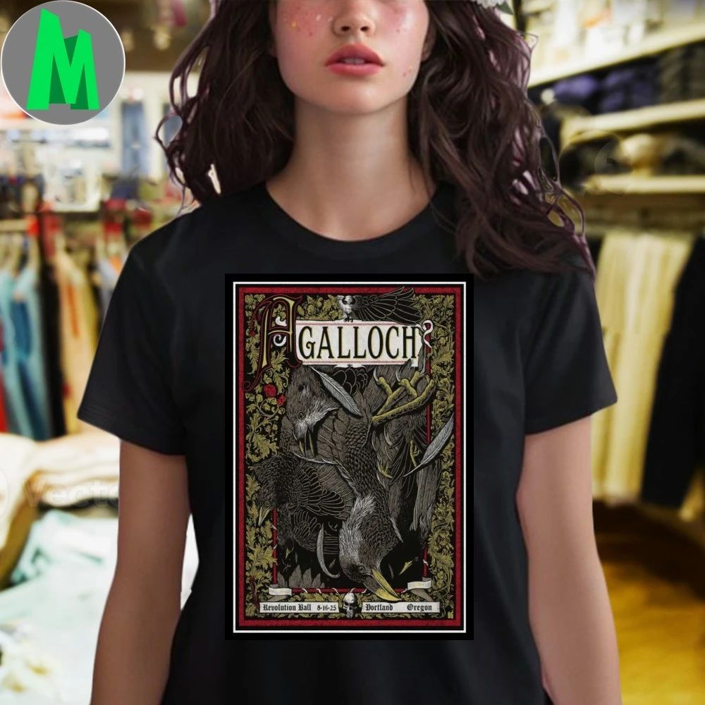 Agalloch Revolution Hall In Portland OR 8-16-2025 Poster Shirt