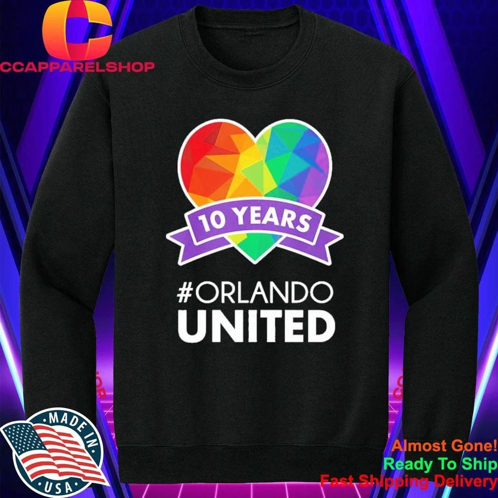10 Years Orlando United Pride Shirt