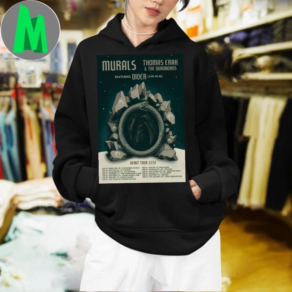 Original Thomas Erak And The Ouroboros With Murals Debut Tour 2026 Poster Shirt