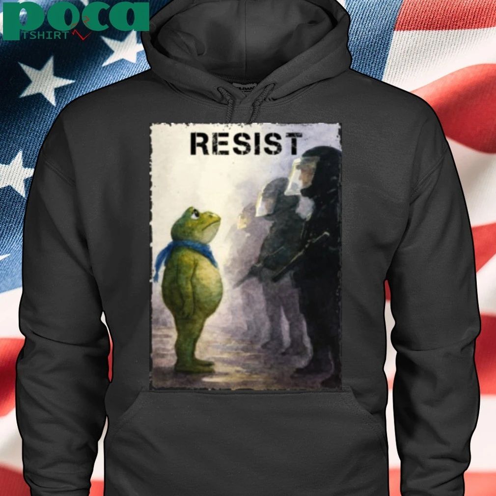 Portland Frog Against Resist Free Portland Poster T-shirt