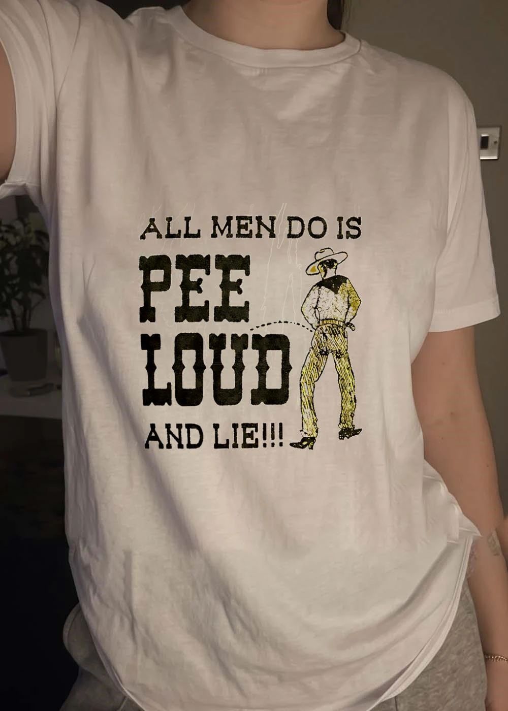 All Men Do Is Pee Loud And Lie Cowboy shirt